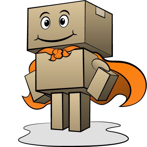 Box Man with a Cape